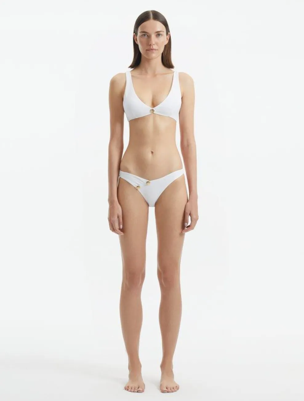 Aeron White Bikini Top
