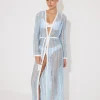 Aitana Blue/White Kaftan