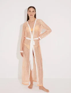 Aitana Orange/White Kaftan