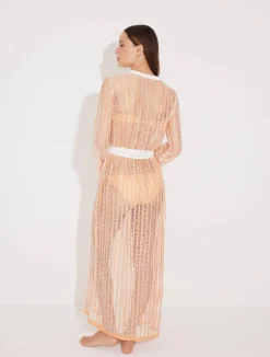 Aitana Orange/White Kaftan