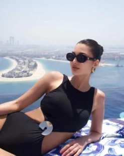 Alice Abdel Aziz - Honora Black Swimsuit