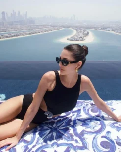 Alice Abdel Aziz - Honora Black Swimsuit