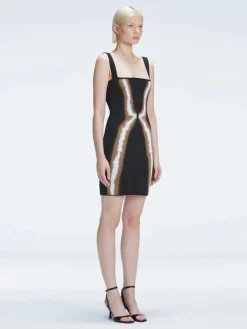 Anais Mini Black Degraded Dress