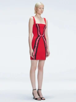 Anais Mini Red Degraded Dress