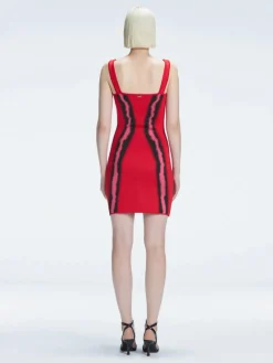 Anais Mini Red Degraded Dress