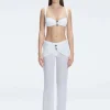 Angelique White High Waist Beach Pant