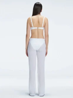 Angelique White High Waist Beach Pant