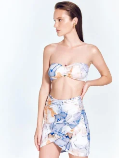 Antonia Blue Abstract Skirt