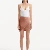 Antonia Brown Satin Skirt
