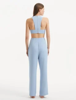 Augustine White Baby Blue Top and Wade Pants