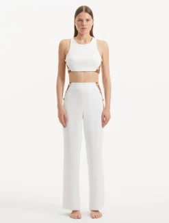 Augustine White Brown Top and Wade Pants