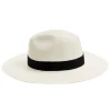 Billy White Hat Black Trim