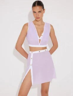 Blanca Lilac/White Dress
