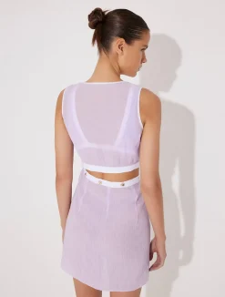 Blanca Lilac/White Dress