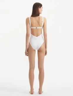 Breena White Swimsuit