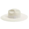 Brett White Hat With White Trim
