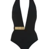 Bridget Shiny Black Swimsuit