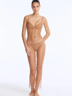 Bruna Lirio - Aliana Bronze Dress u0026 Nixie Bronze Bikini Set