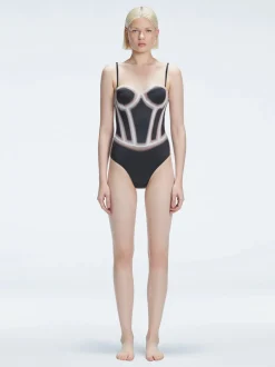 Camilla Black Bandeau One Piece Swimsuit