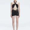Carolina Black Cut-Out Swimdress
