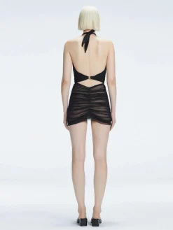 Carolina Black Cut-Out Swimdress