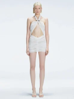 Carolina White Cut-Out Swimdress