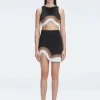 Cecilia Black Degraded Knit Crop Top