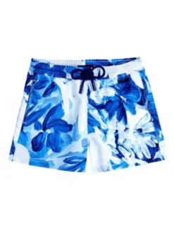 Charlie Blue Abstract Kids Shorts