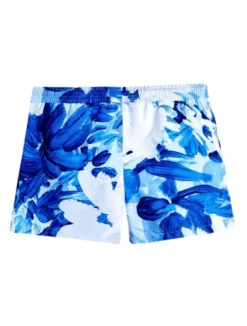 Charlie Blue Abstract Kids Shorts