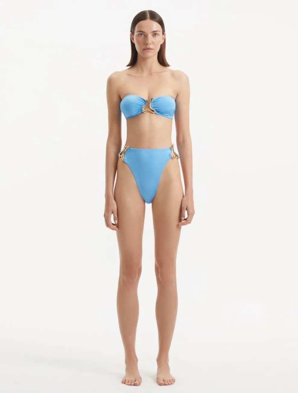 Clyde Baby Blue Bikini Top