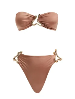 Clyde Brown Bikini Set