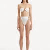 Clyde White Bikini Bottom