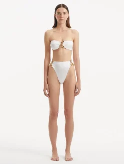 Clyde White Bikini Bottom