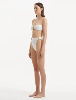 Clyde White Bikini Bottom