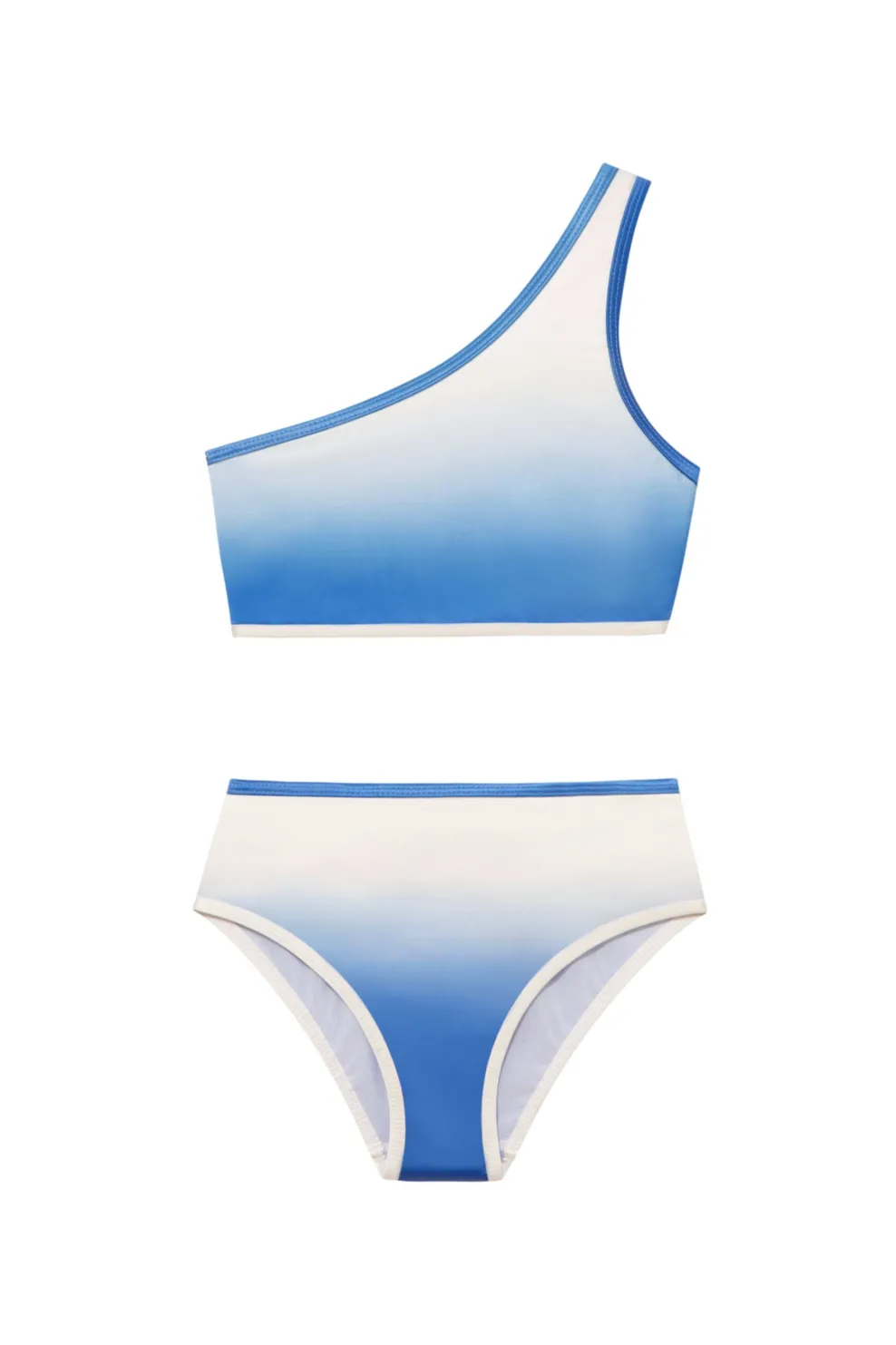 Coco Blue/White Kids Bikini Top
