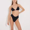 Como Black Bikini Top