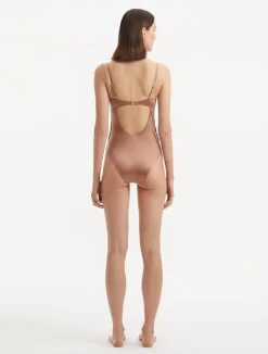 Coral Brown Swimsuit