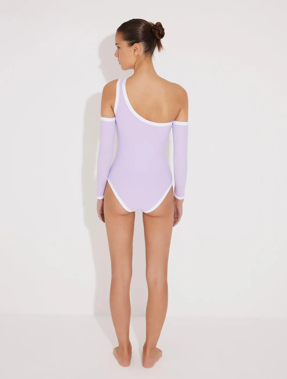 Dido Lilac/White Swimsuit