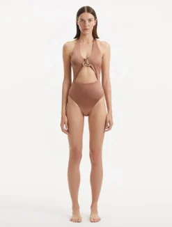 Dwyn Brown Swimsuit