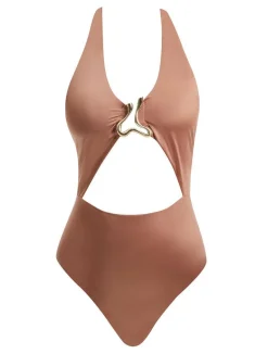 Dwyn Brown Swimsuit