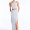 Eila Silver Top and Lyndon Silver Skirt Set