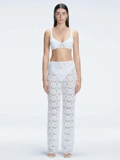 Elysia White High Waist Pants
