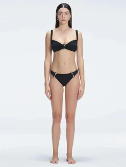 Emilia Black Hipster Bikini Bottom
