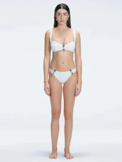 Emilia White Bralette Bikini Top