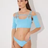Erie Blue Bikini Bottom