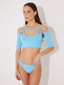 Erie Blue Bikini Bottom