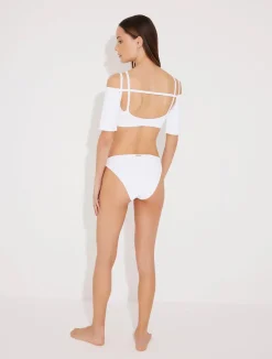Erie White Bikini Top