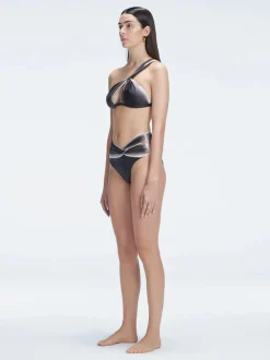 Eva Black One Shoulder Bikini Top