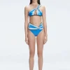 Eva Blue High Waist Bikini Bottom