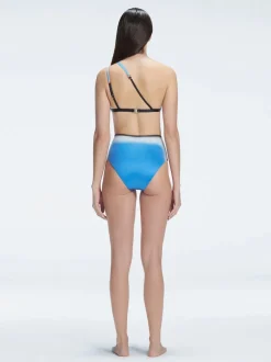 Eva Blue High Waist Bikini Bottom